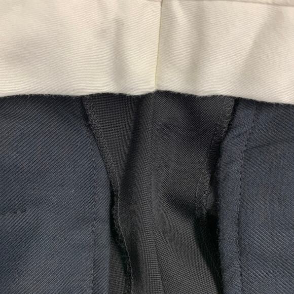 ALEXANDER MCQUEEN Size 30 Black Wool Barathea Flat Front Dress Pants - Picture 7 of 8